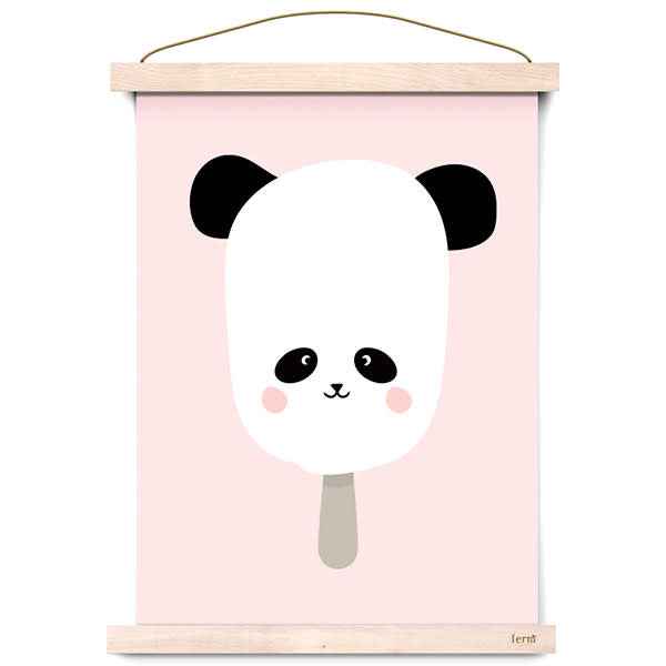 Poster - Pink Panda Pop - Eef Lillemor