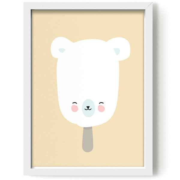 Poster - Polar Pop geel - Eef Lillemor