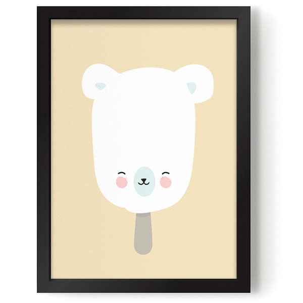Poster - Polar Pop geel - Eef Lillemor