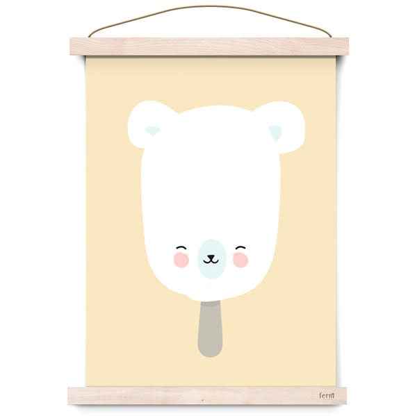 Poster - Polar Pop geel - Eef Lillemor