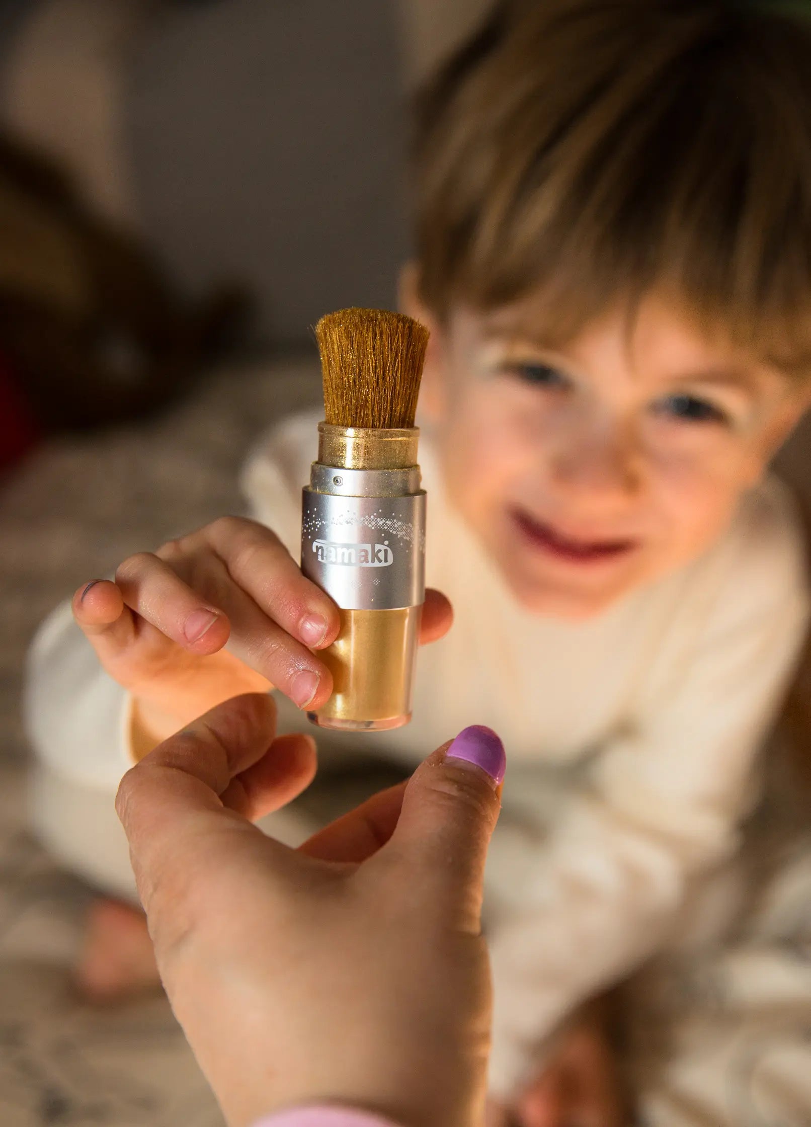 Namaki | glitter borstel goud