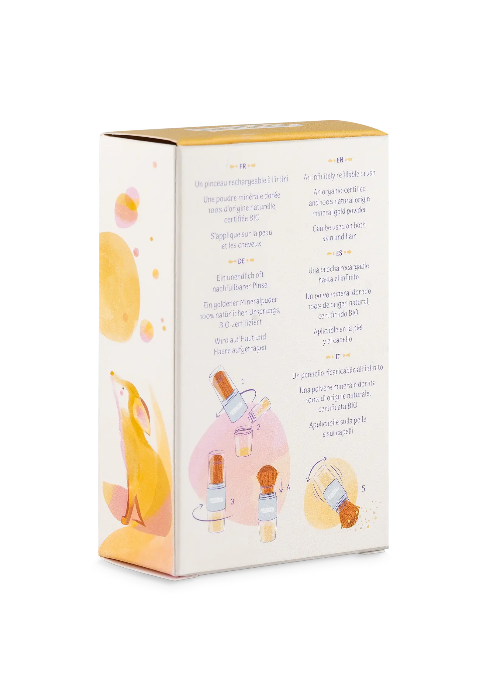 Namaki | glitter borstel goud