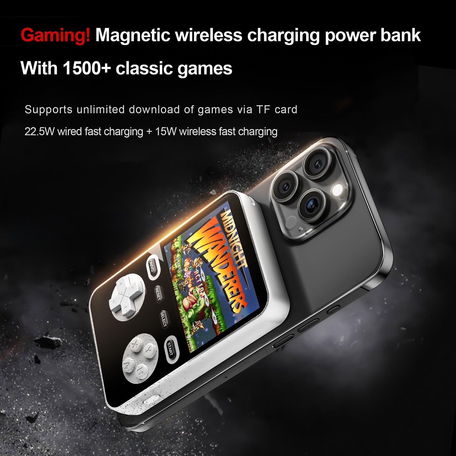 Reset Club |  Magnetic Gaming Powerbank Pattern