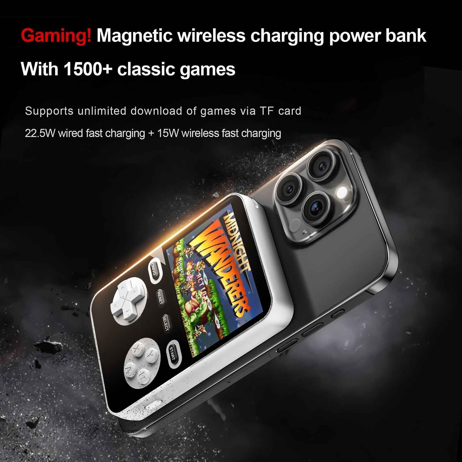 Reset Club |  Magnetic Gaming Powerbank Black