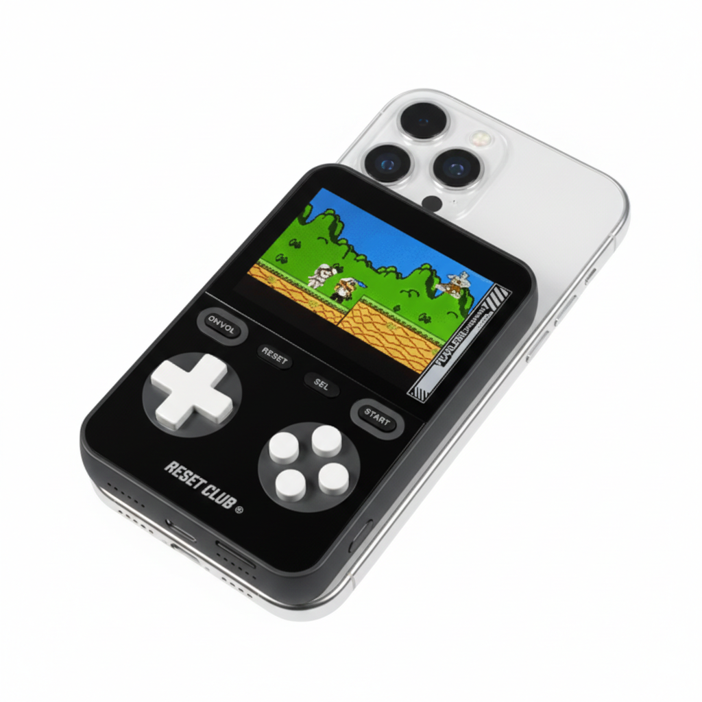 Reset Club |  Magnetic Gaming Powerbank Zwart