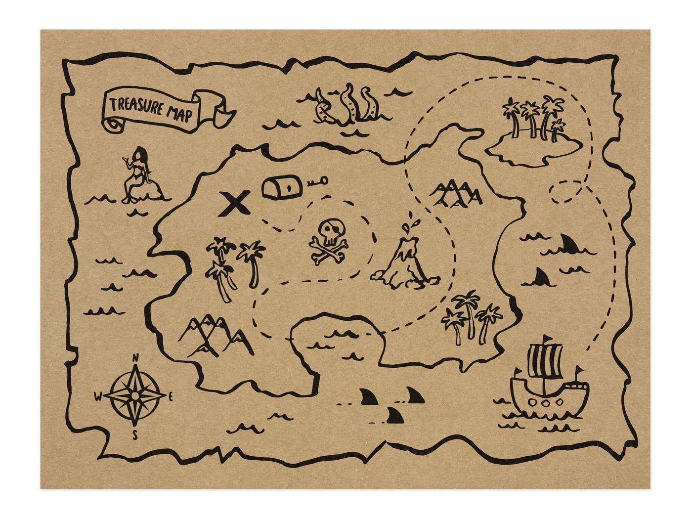 Pirate Party Decor Placemats