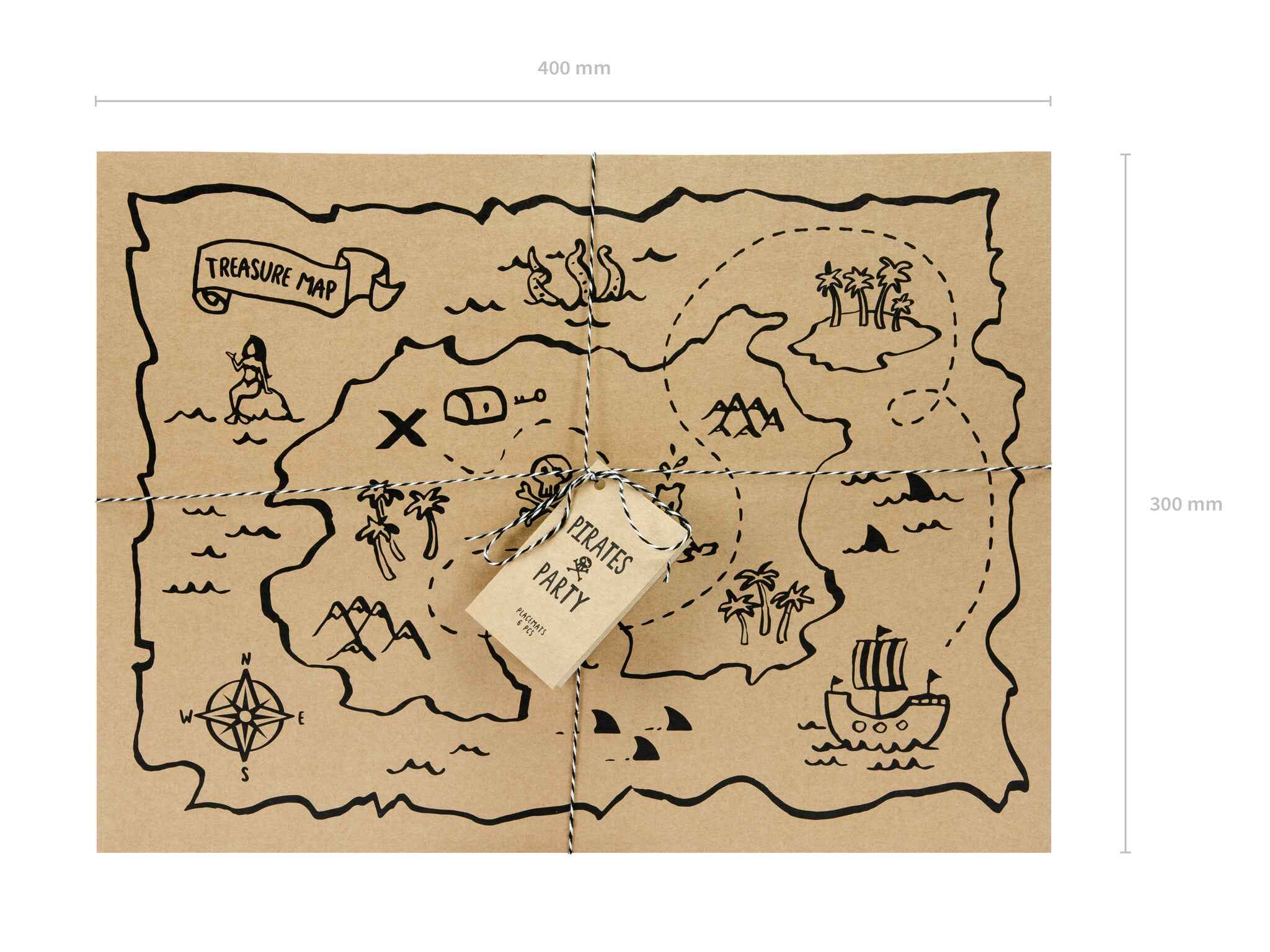 Party Decor Pirate Placemats