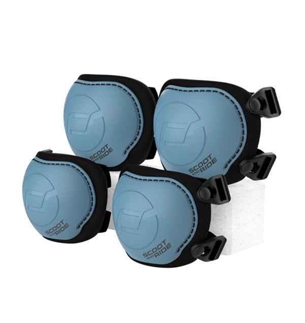 Scoot and Ride | Protective Set XXS Steel Grey/Blue