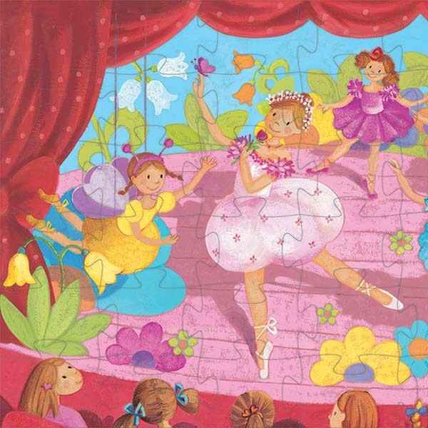 Djeco | Puzzel De Ballerina Met De Bloem- 36 Stuks
