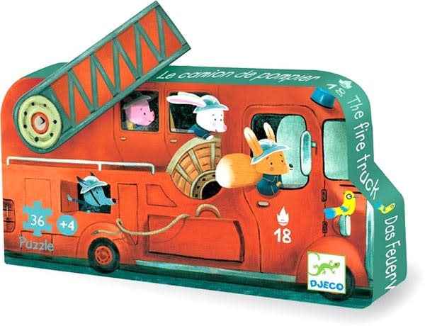 Djeco | Puzzel Brandweerwagen -16 Stuks