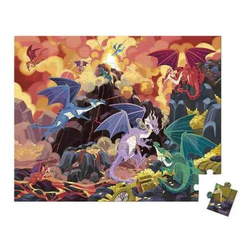 Janod - Puzzel vurige draken - 54PCS