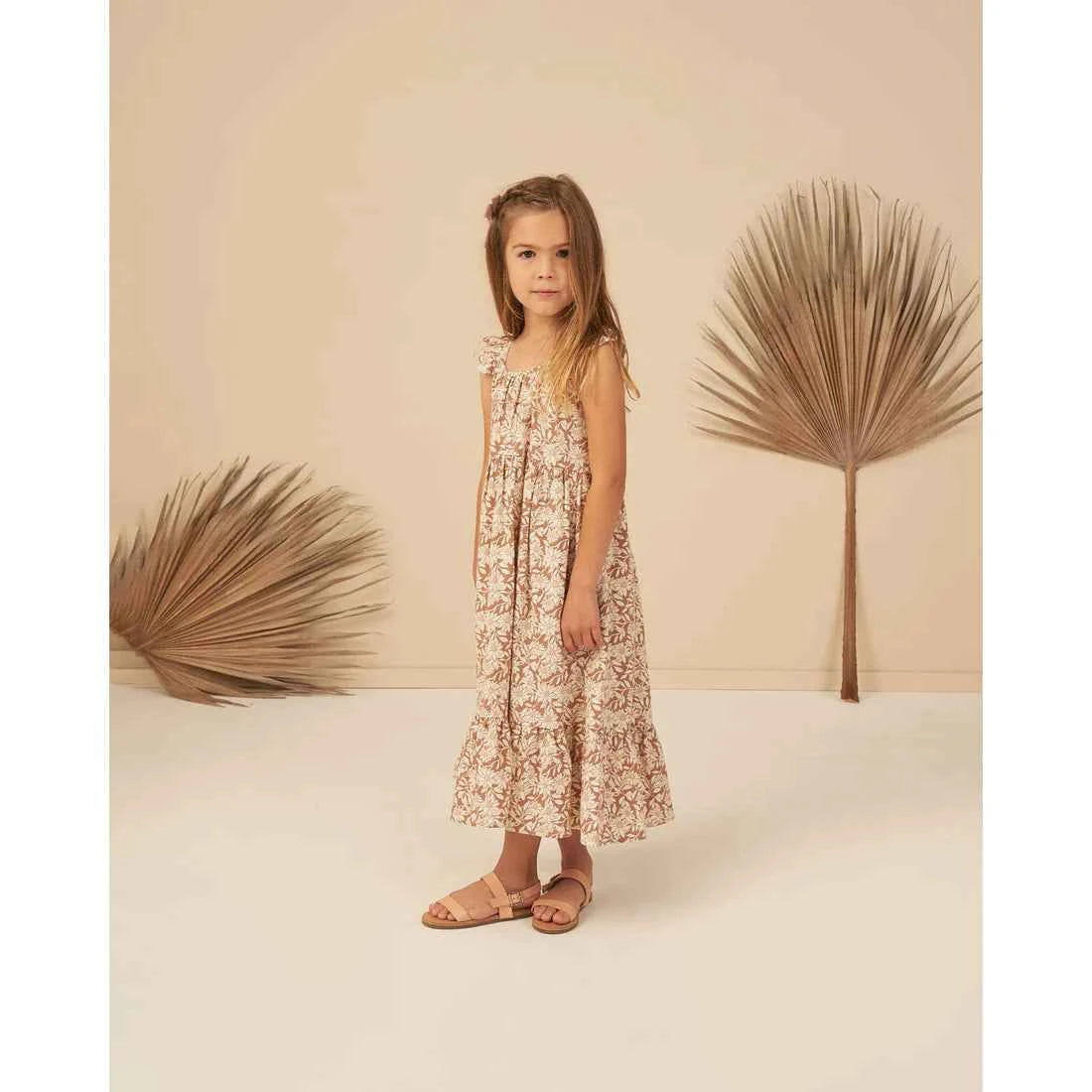 Rylee and Cru | Abbie Tiered Dress Plumeria