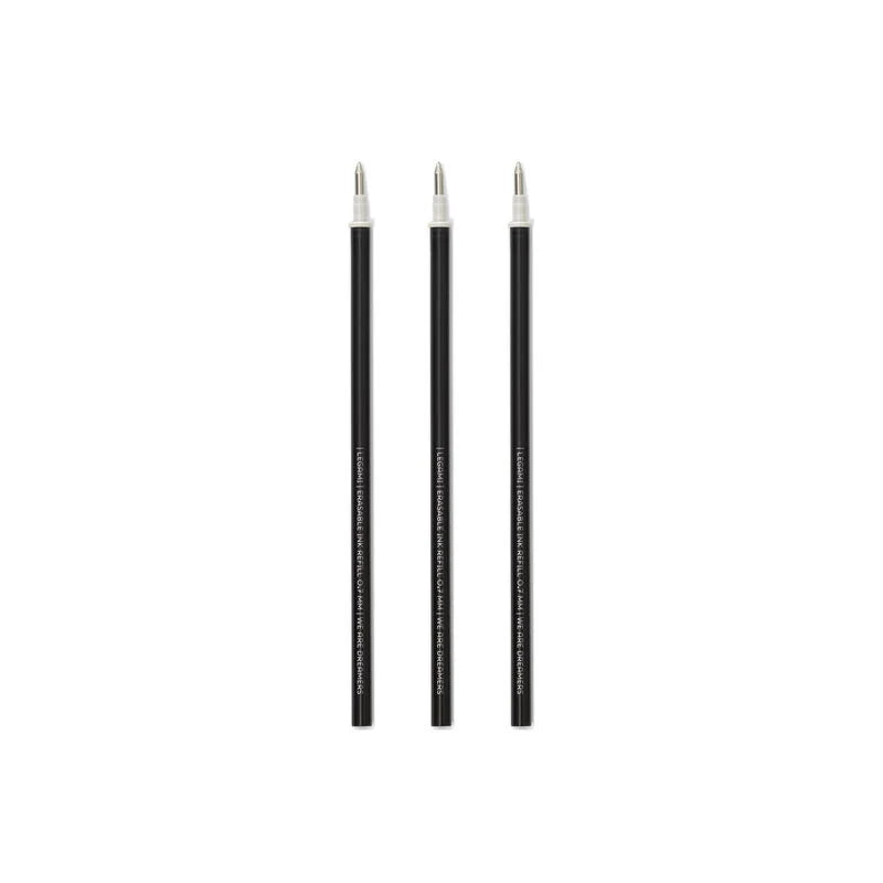 Legami | Set Van 3 Navullingen Voor Uitwisbare Gelpennen - Zwart Inkt - Uitwisbare Pen