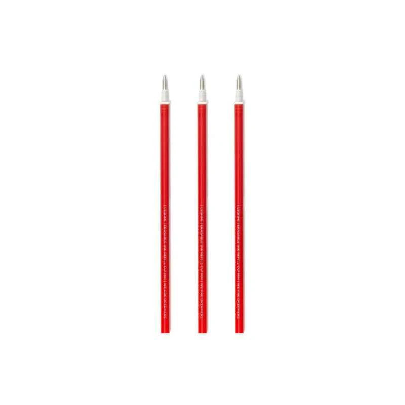 Legami | Set of 3 Refills for Erasable Gel Pens - Red Ink - Erasable Pen