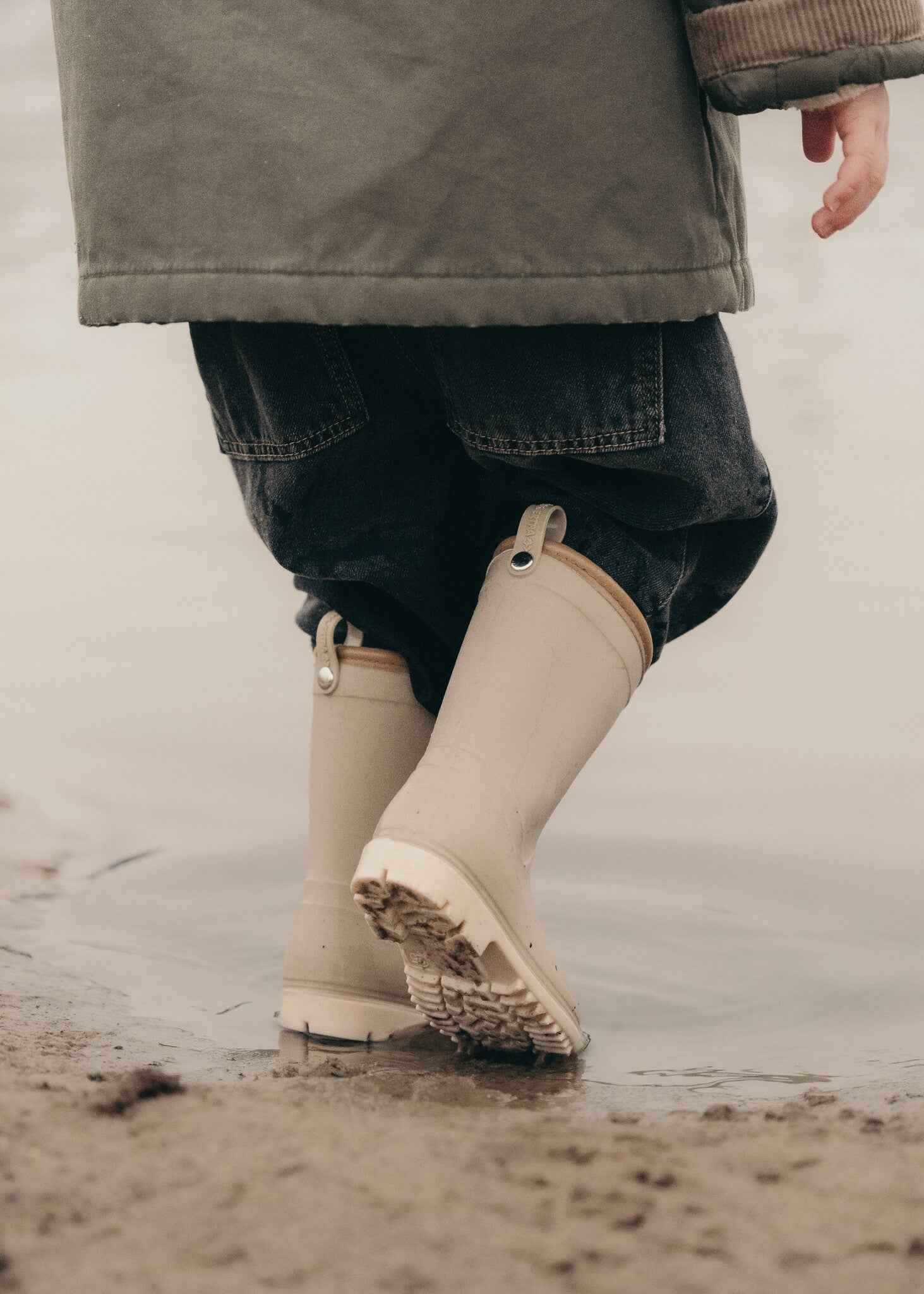 Mrs Ertha | Wellies Regenlaarzen Taupe