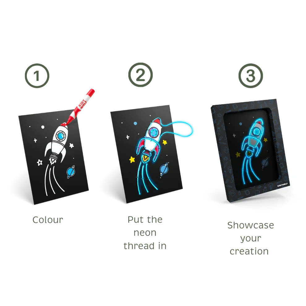 Kidywolf | Kidyneon Pack Kit for Light-Up Wall Decor
