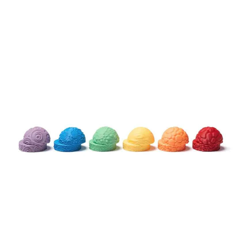 OchOch | Little Storytellers Rock Set Rainbow Sliced