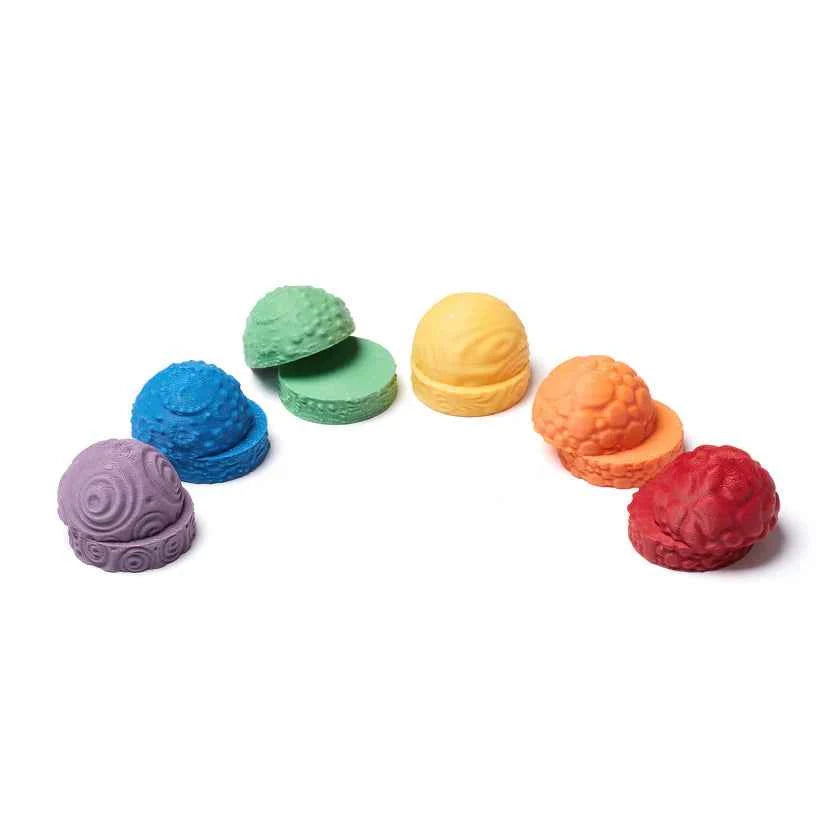 OchOch | Little Storytellers Rock Set Rainbow Sliced
