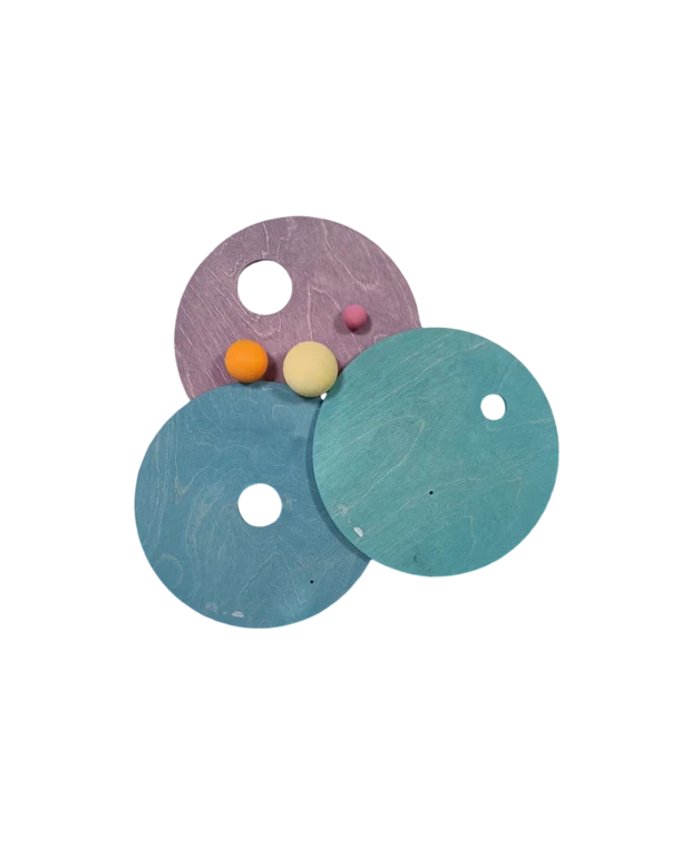 Grimm's | Grimm's x Stapelstein Rolling Discs Cool Pastel