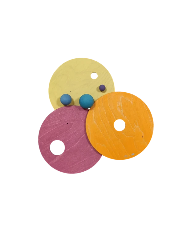 Grimm's | Grimm's x Stapelstein Rolling Discs Warm Pastel