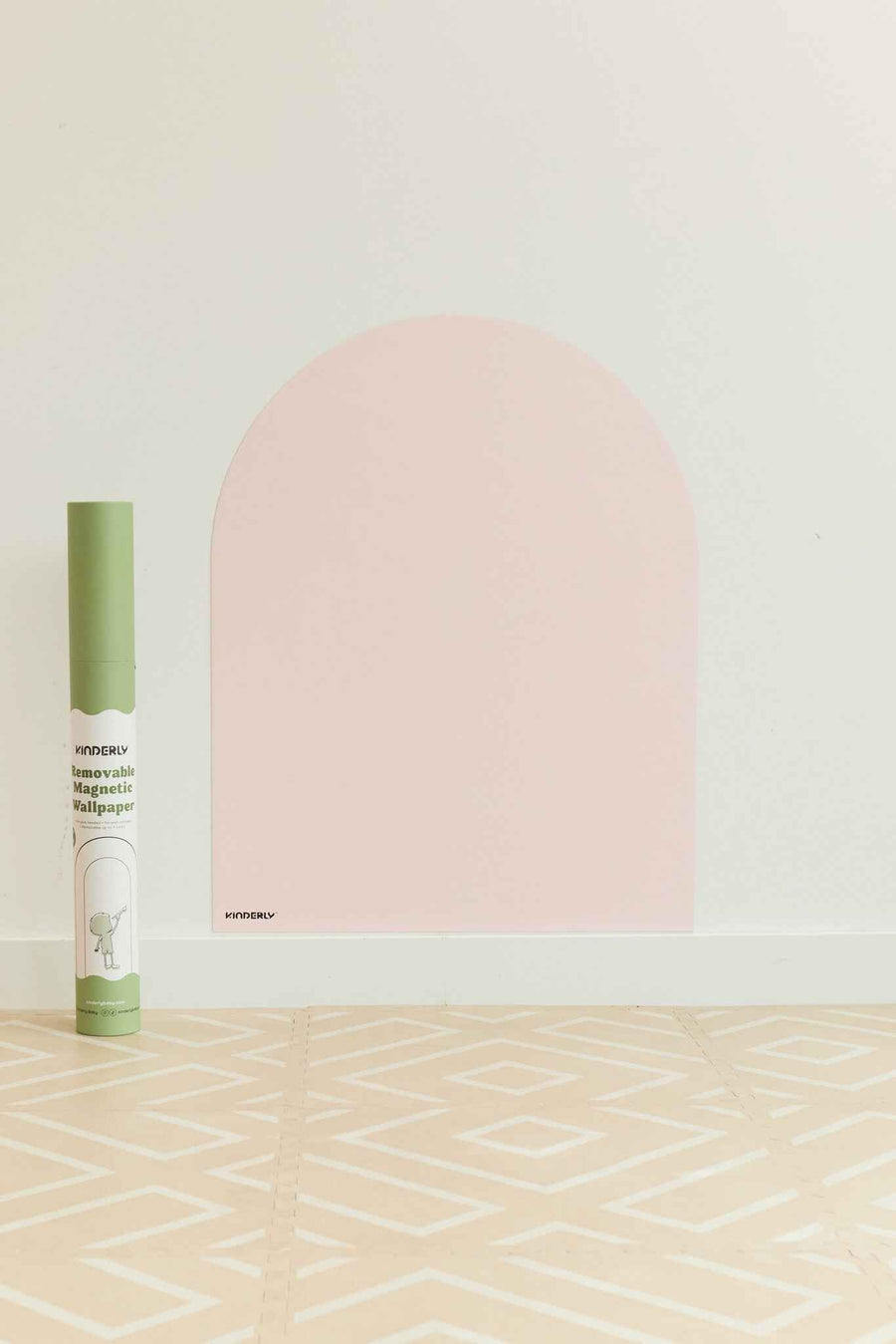 Kinderly | Removable Magnetic Pink Wallpaper