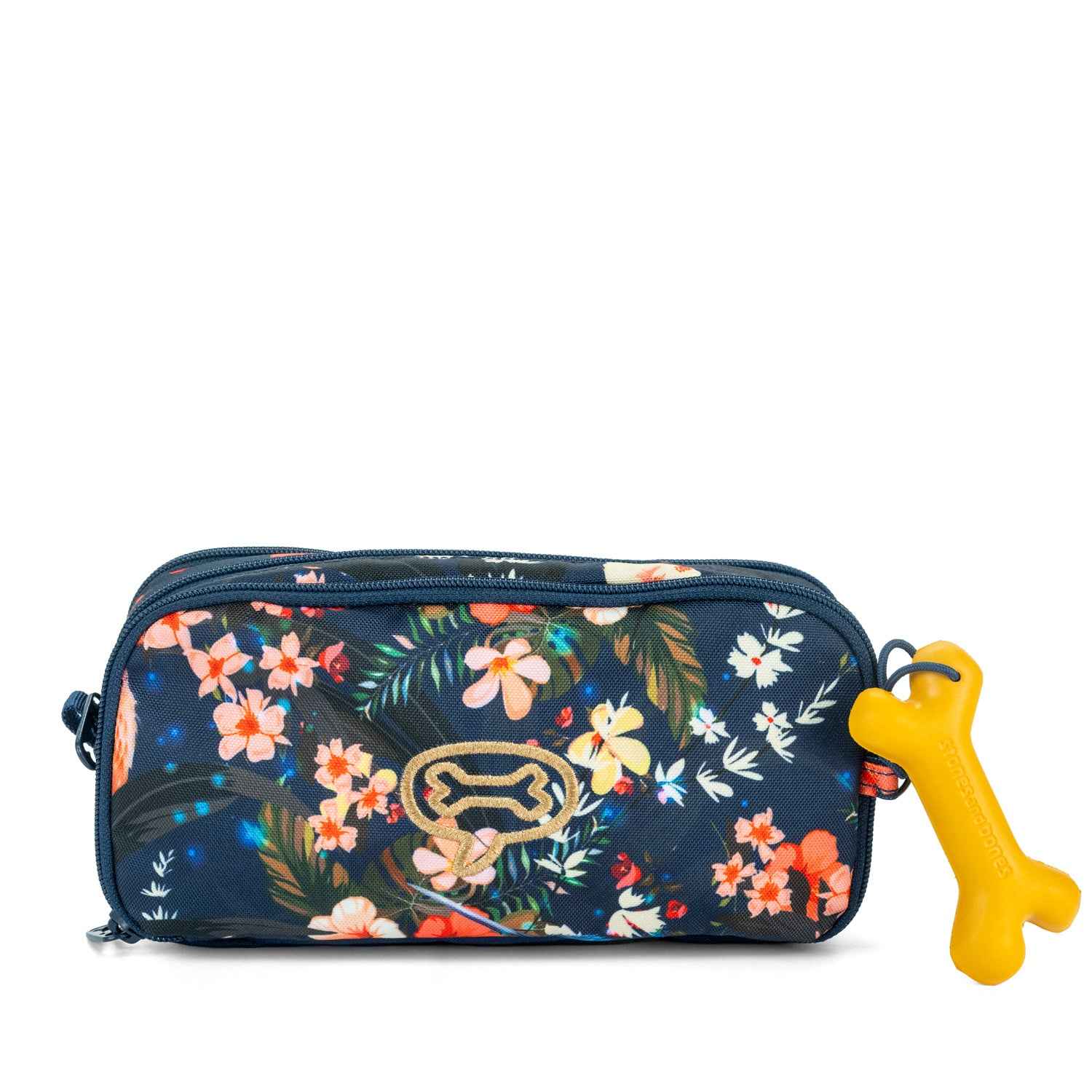 Stones and Bones | Rowan 2.0 Pen Pouch - Blossoms Indigo