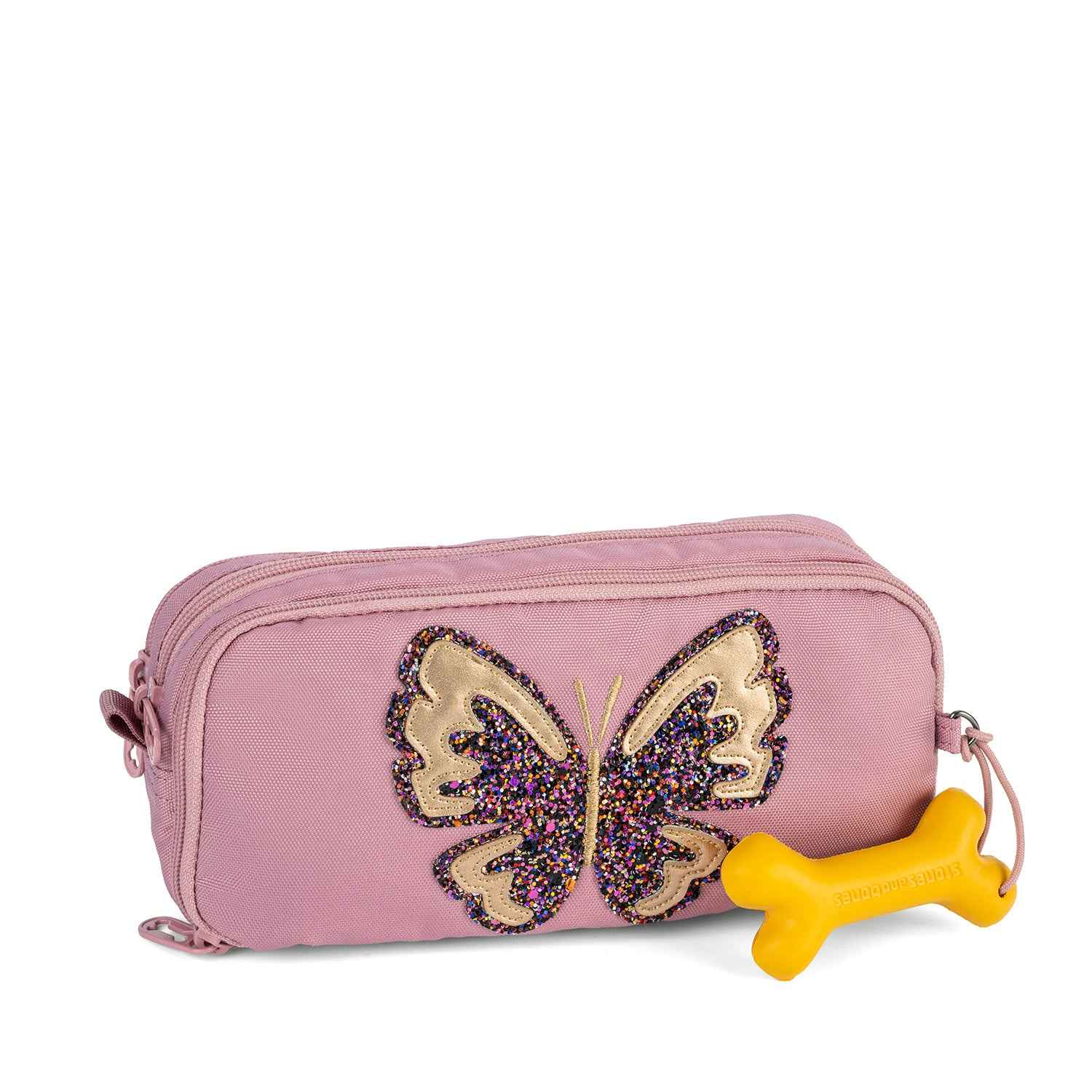 Stones and Bones | Rowan Drawstring Pouch 2.0 - Glitter Butterfly Lilac