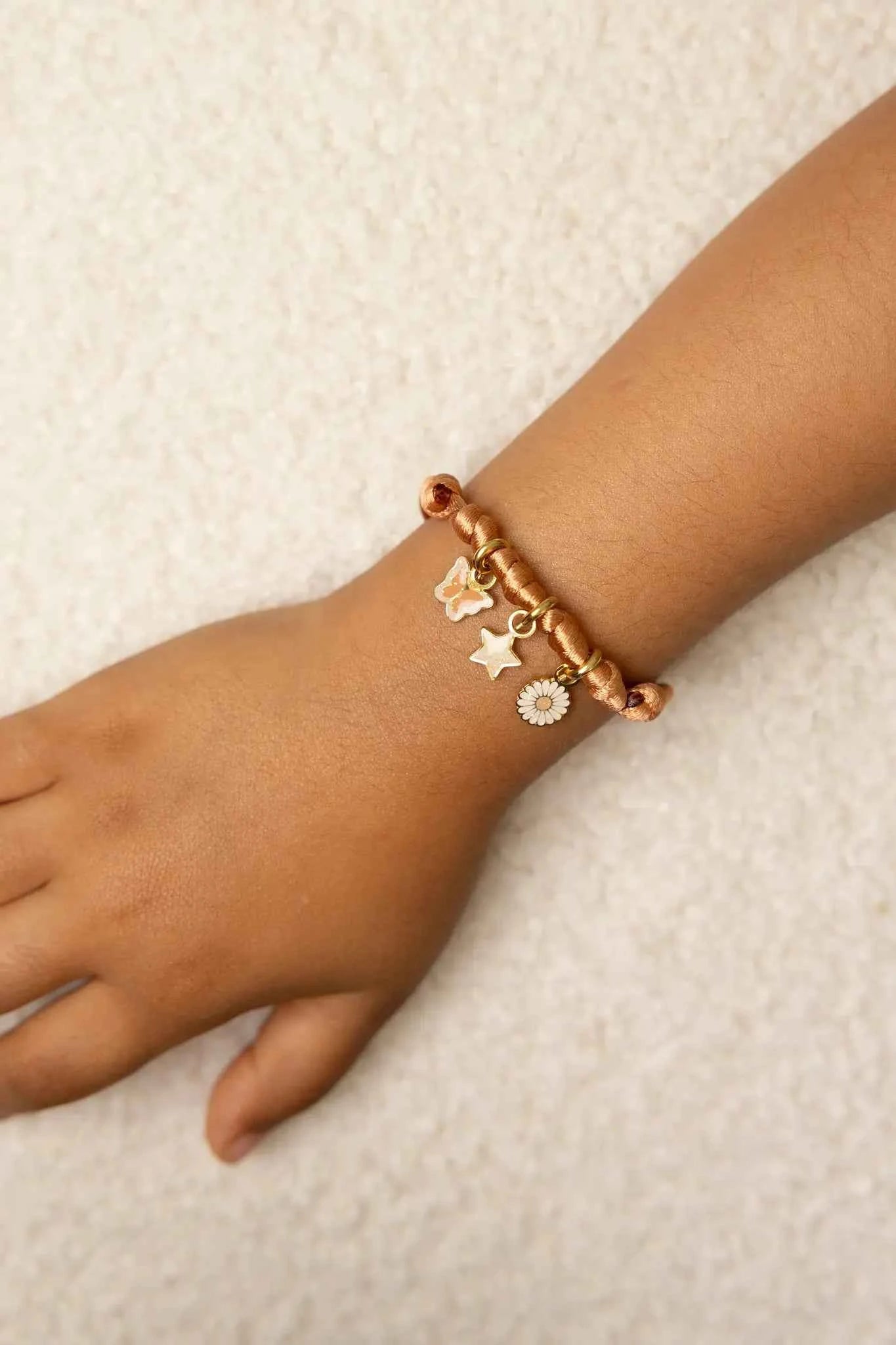 Mrs Ertha | Maak Mijn Armband Rusted Armband Voor 3 Bedeltjes
