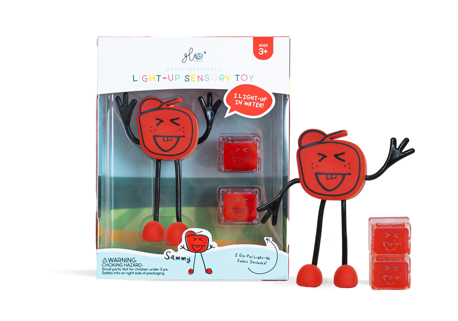 Sammy, Light Up Cubes, Characters, Rood, 1+2 stuks