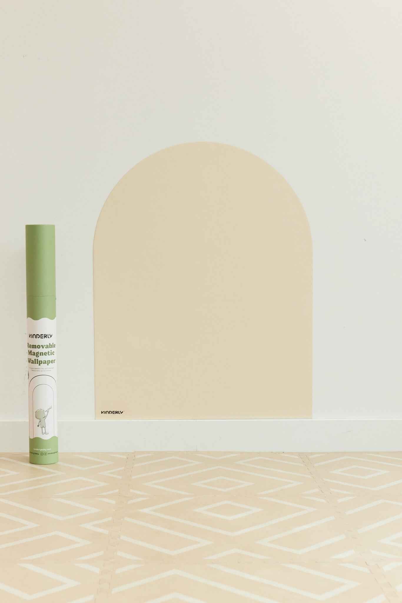 Kinderly | Verwijderbaar Magnetisch Behang Sand