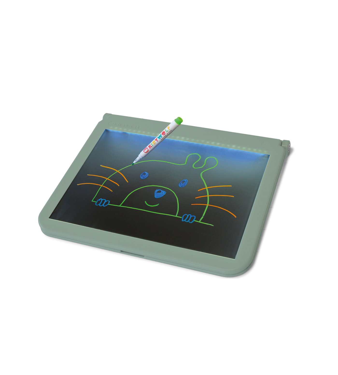 Kidywolf | Kidydraw - Pro Verlicht Tekenbord Groen