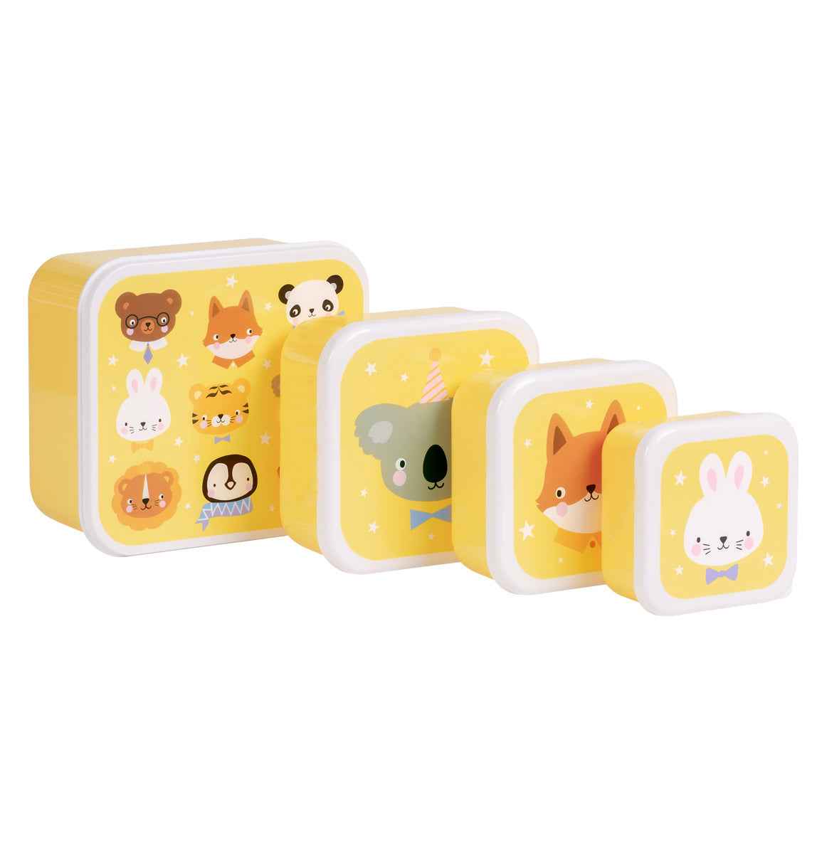 A Little Lovely Company | Lunch & Snack Box Set Animal Friends