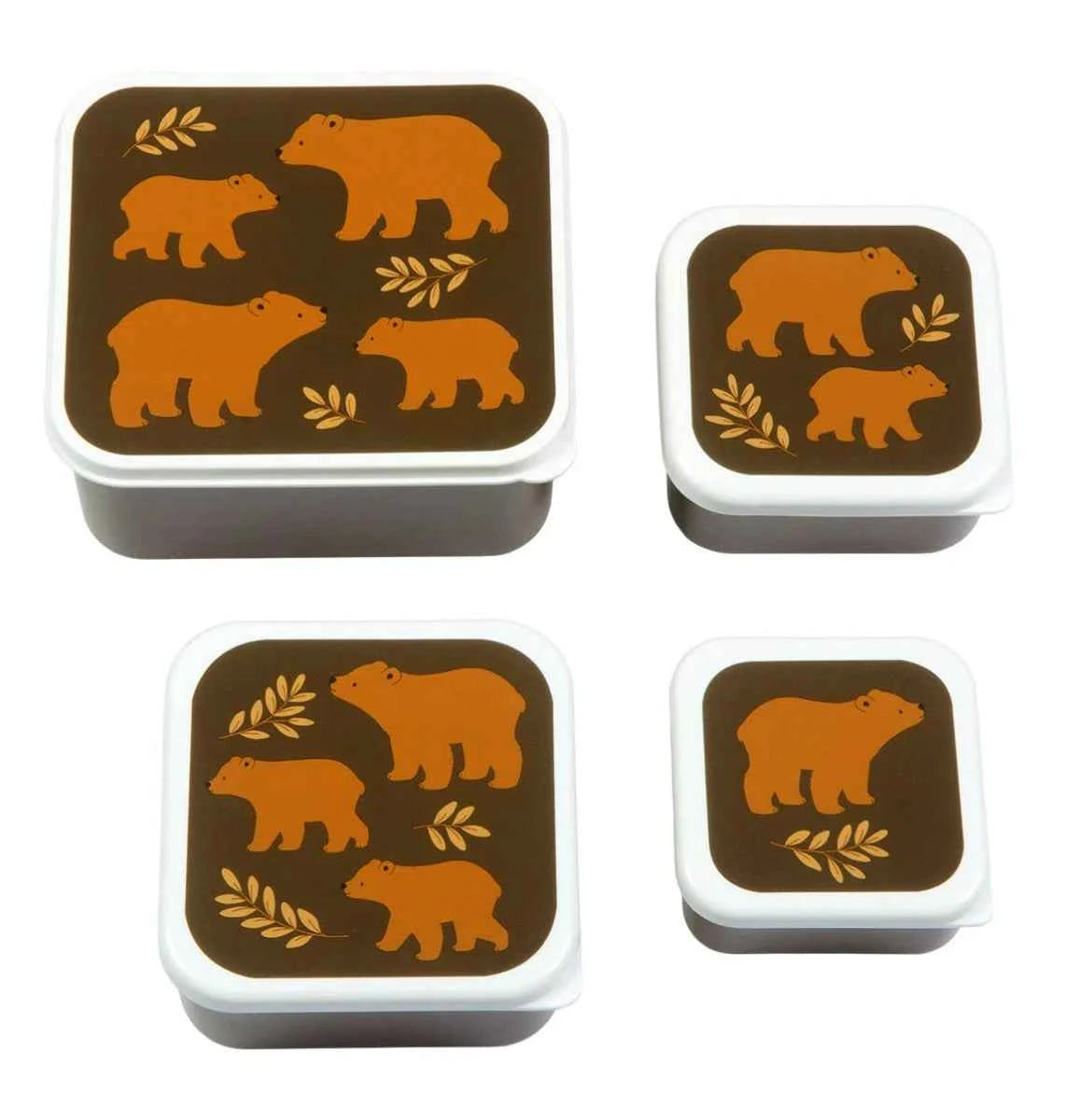 A Little Lovely Company | Bear Lunch & Snack Box Set