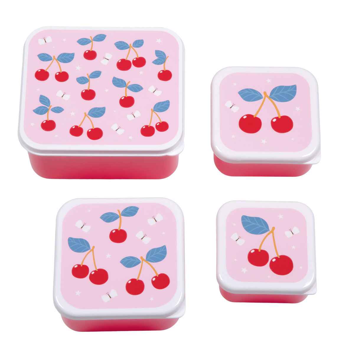 A Little Lovely Company | Lunch & Snack Box Set Cherries