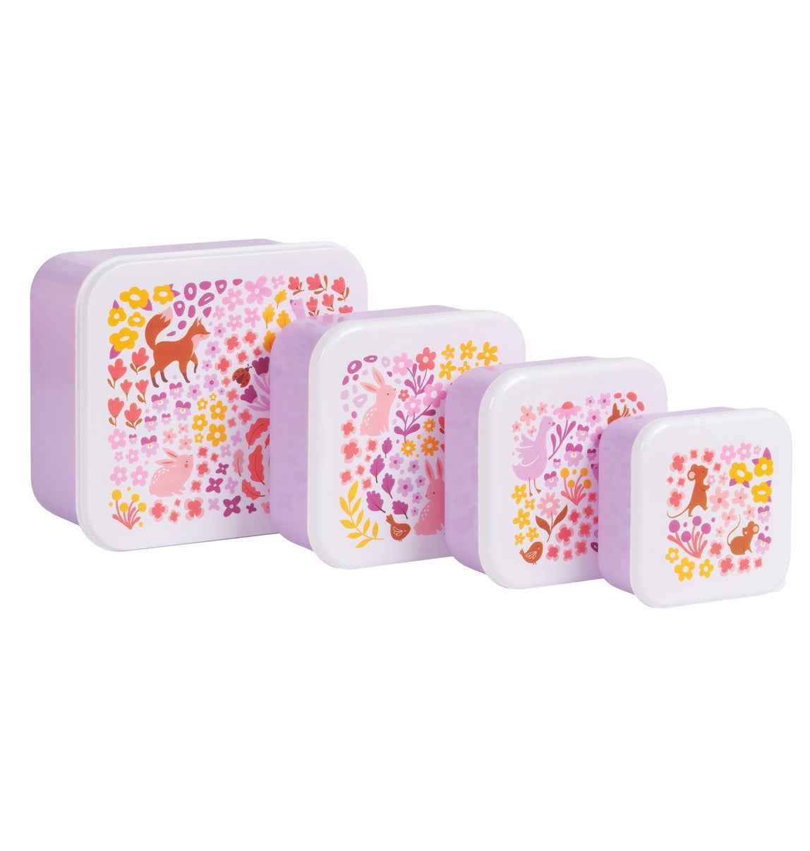 A Little Lovely Company | Lunch & Snack Box Set Bloementuin