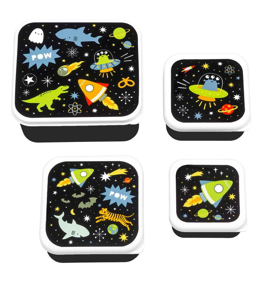 A Little Lovely Company | Coffret de boîtes à déjeuner et à collation Galaxie