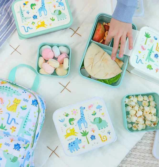 A Little Lovely Company | Lunch and Snack Box Set Jungle