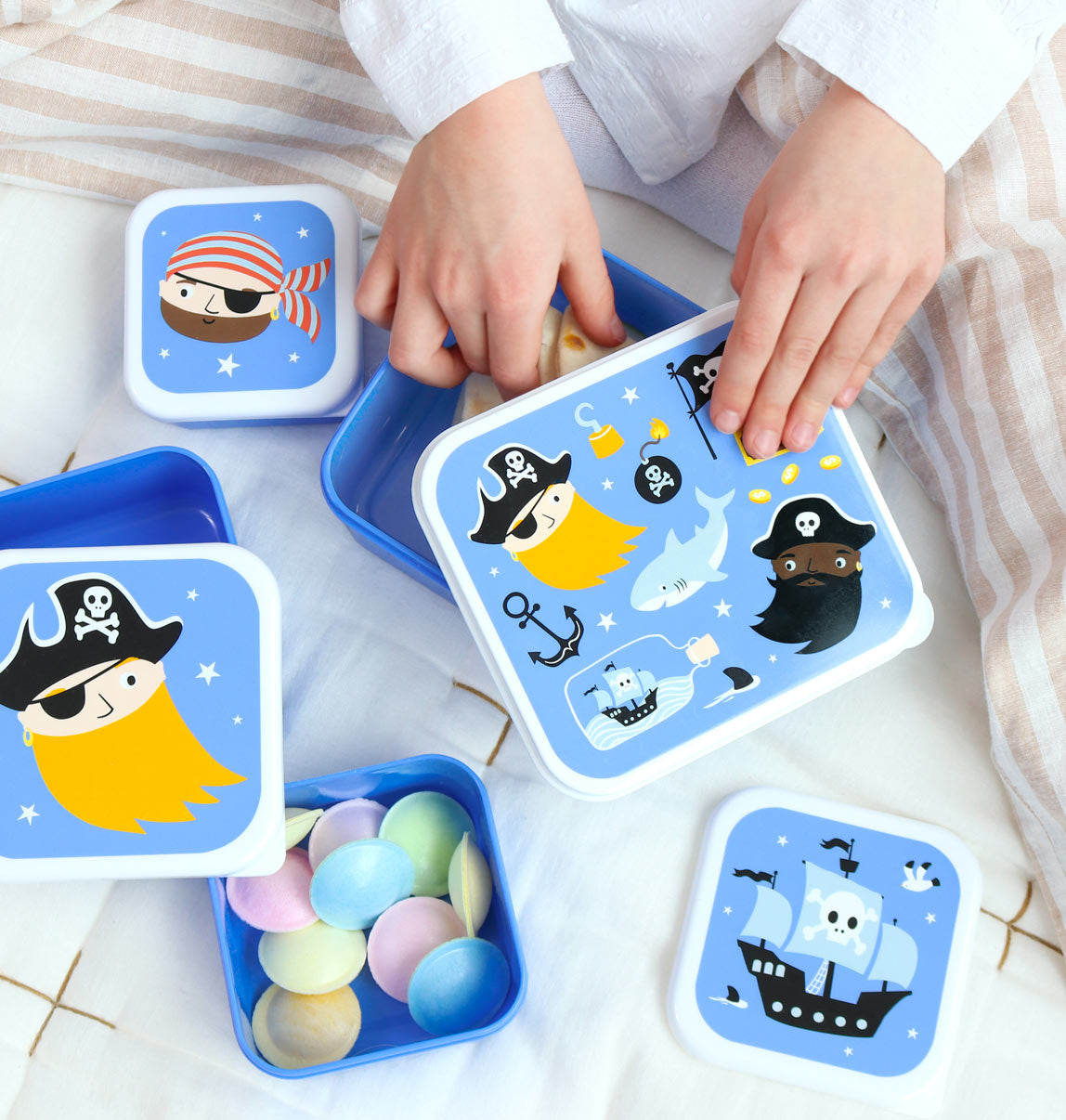 A Little Lovely Company | Lunch & Snack Box Set Piraten