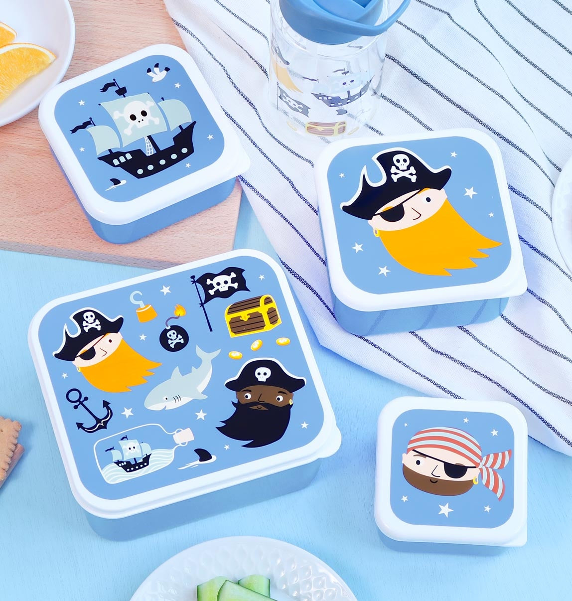 A Little Lovely Company | Lunch & Snack Box Set Piraten