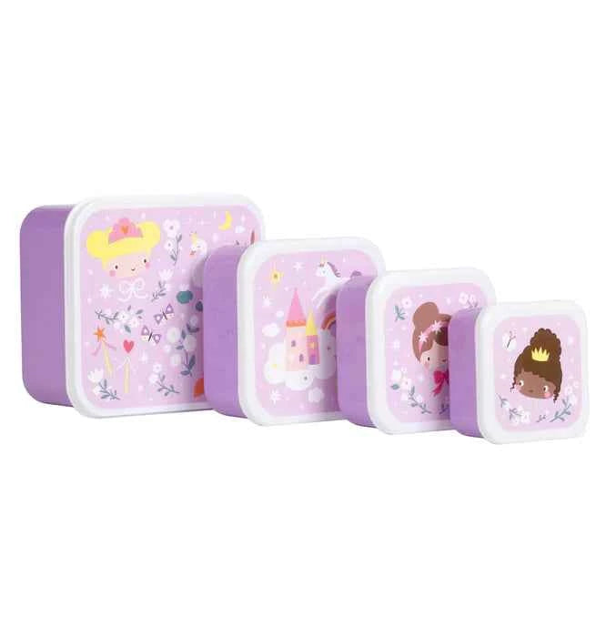 A Little Lovely Company | Lunch & Snack Box Set Princesses