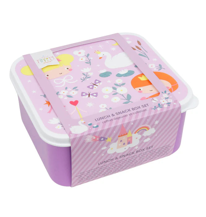 A Little Lovely Company | Lunch & Snack Box Set Prinsessen