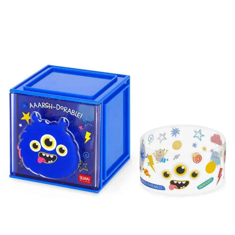 Legami | Stackable Desk Storage Box - Cutie Cube - Monster