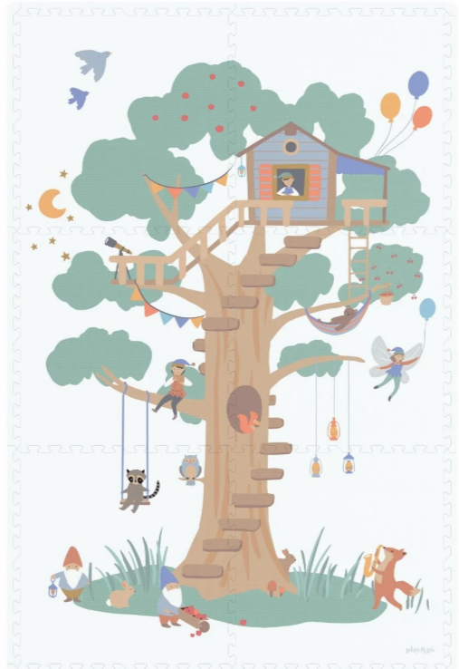 Play&Go | EEVAA Puzzelmat En Opbergbox Treehouse