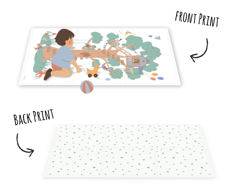 Play&Go | EEVAA Puzzelmat En Opbergbox Treehouse