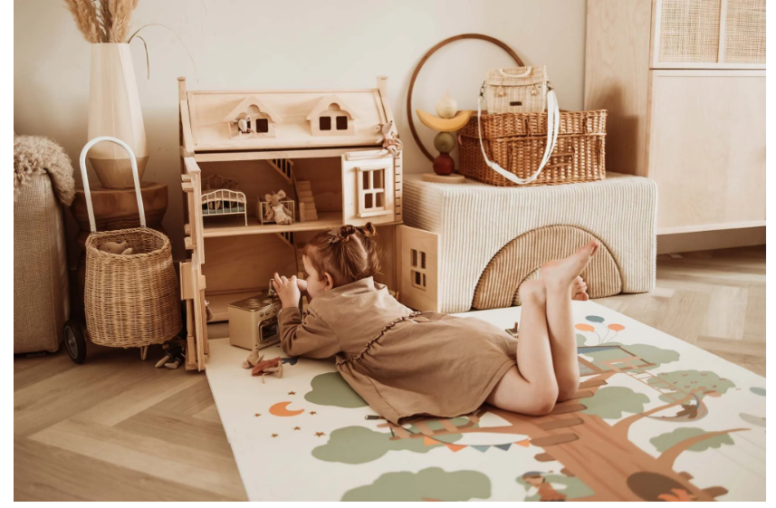 Play&Go | EEVAA Puzzelmat En Opbergbox Treehouse