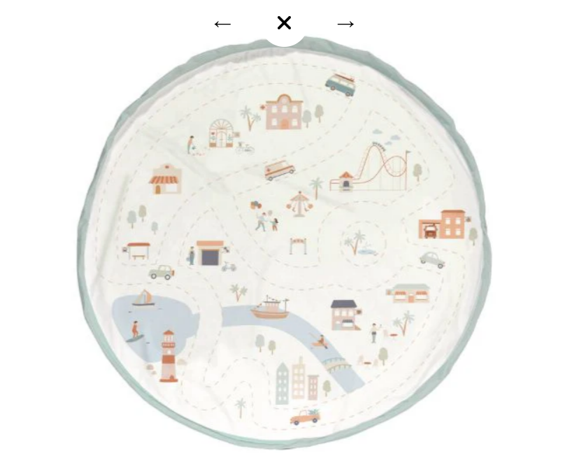 Play&Go | Original - Double Print Storage Bag and Play Mat City Map
