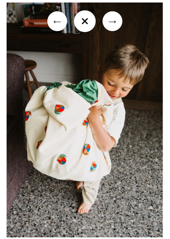 Play&Go | Original - Single Print Storage Bag and Play Mat Snail