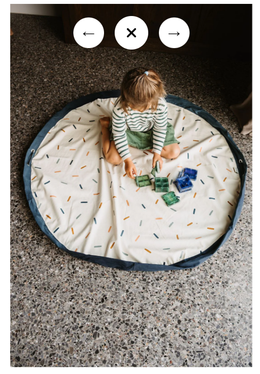 Play&Go | Original - Single Print Opbergzak En Speelmat Confetti