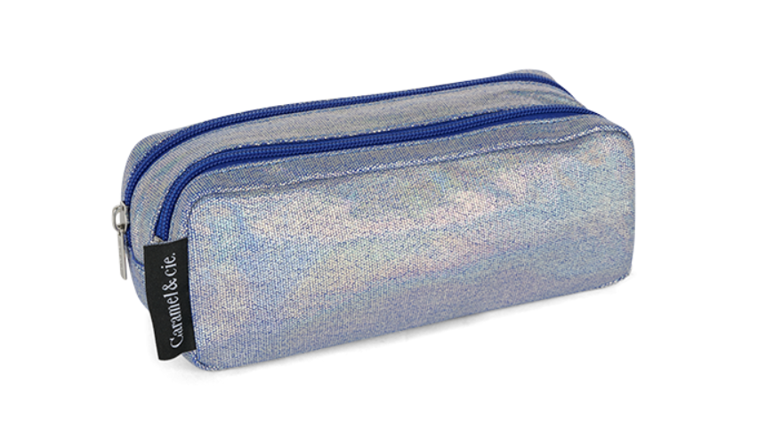 Caramel & Cie | Dubbele Pennenzak Blue Iridescent