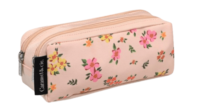 Caramel & Cie | Double Pencil Case Pink Liberty